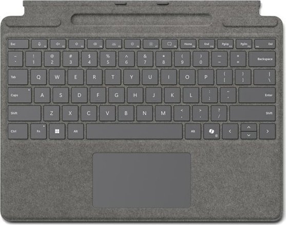 Tastierë Microsoft Surface Pro Keyboard 8XB-00190, Copilot Key, Platinum, gjermane