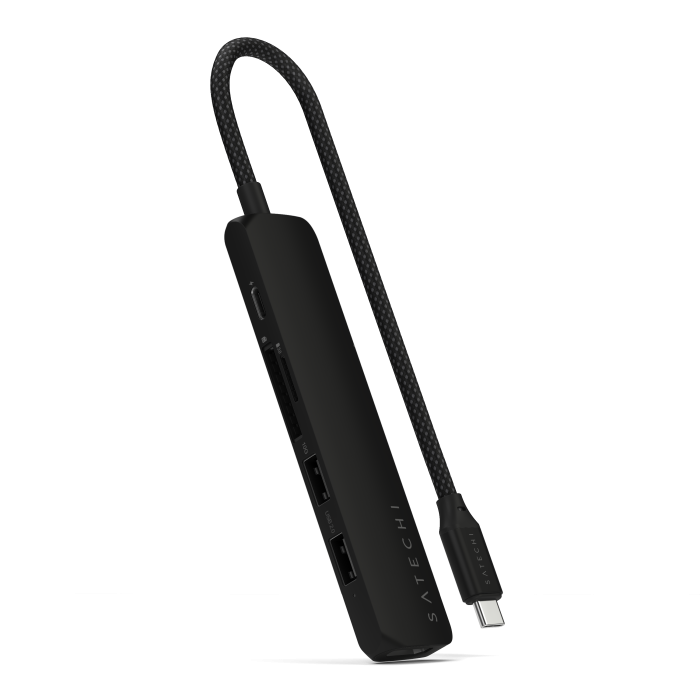 Përshtatës Satechi 6-in-1 USB-C Slim Multiport, i zi