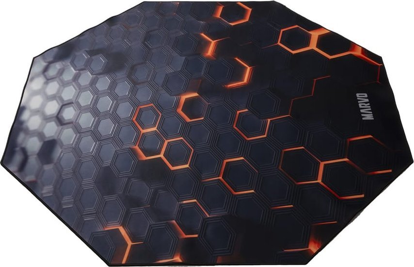 Qilim për karrige gaming Marvo GM03, 1100 x 1100 mm, bazë anti rrëshqitje, i zi