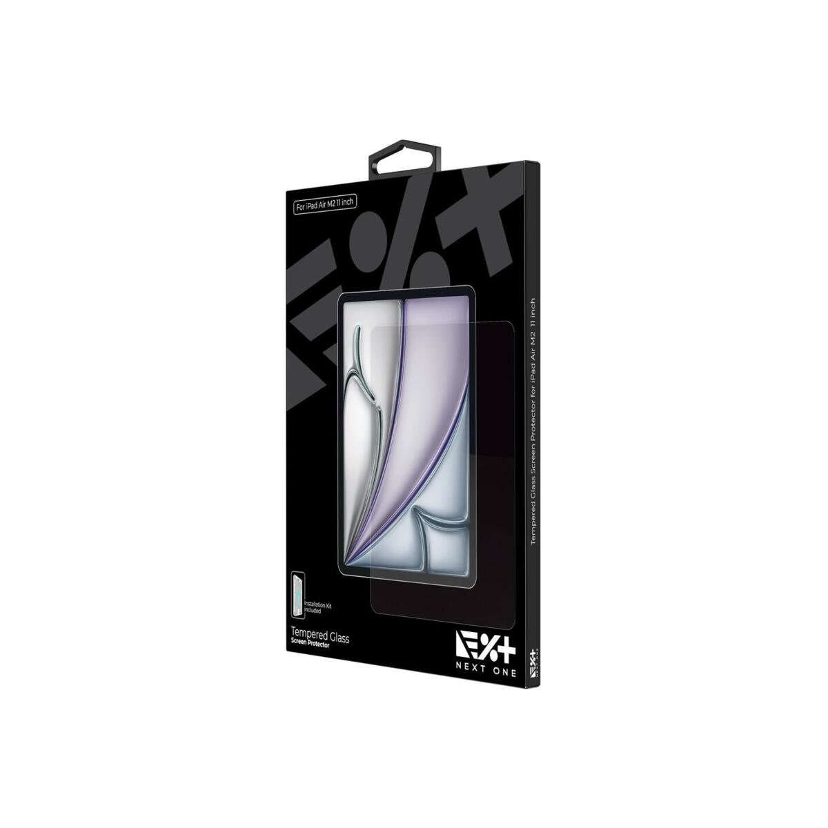 Xham mbrojtës Next One për iPad Air 11" M2, 0.33mm, fortësi 9H, transparent