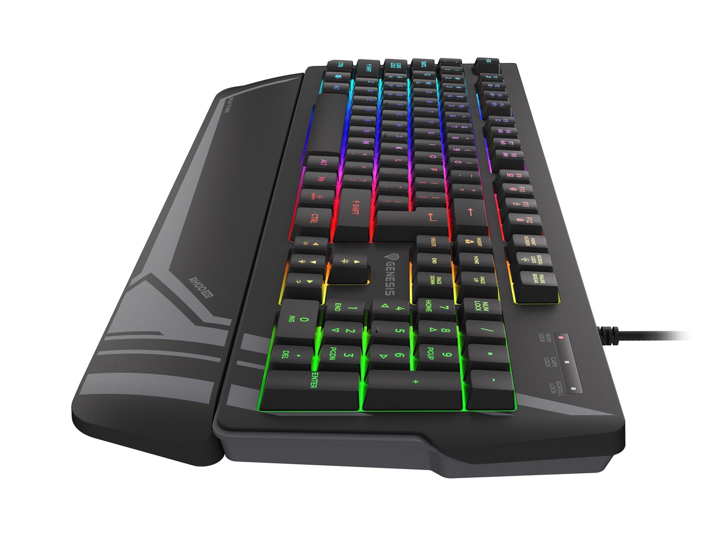 Tastierë Genesis Rhod 350 RGB, US Layout, e zezë