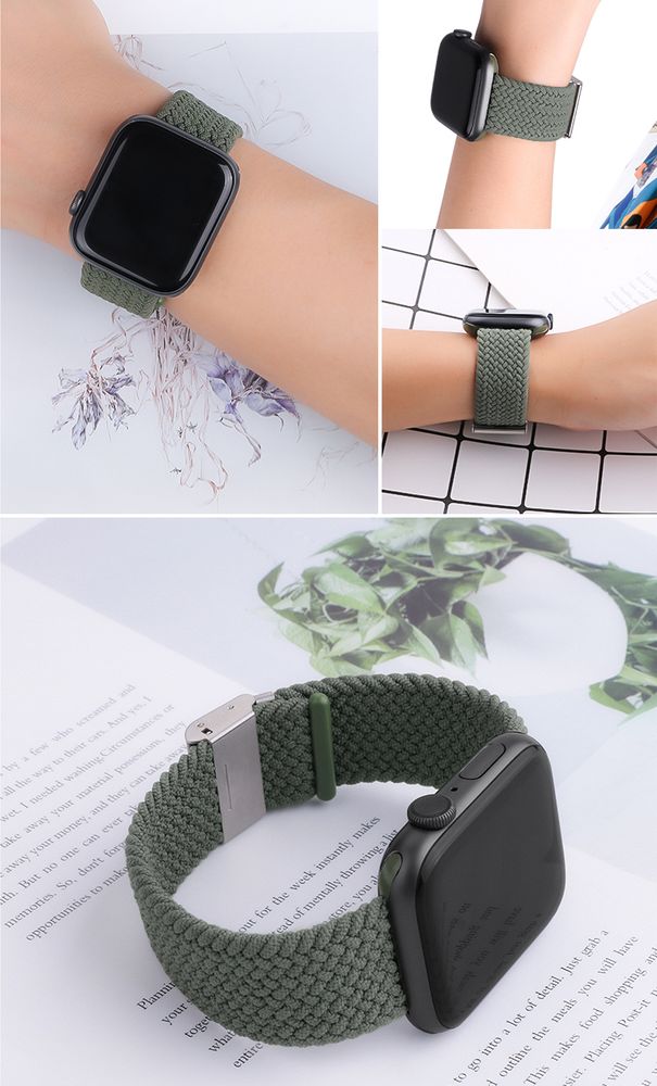 Rrip tekstili për Apple Watch, 42 44 45 49mm, i kuq