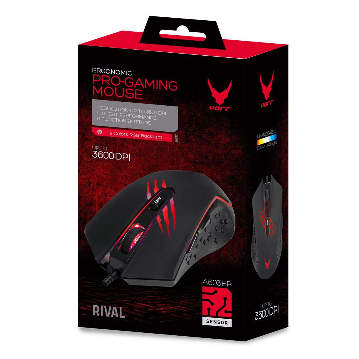 Maus Varr Rival VGMB04, 6D, i zi