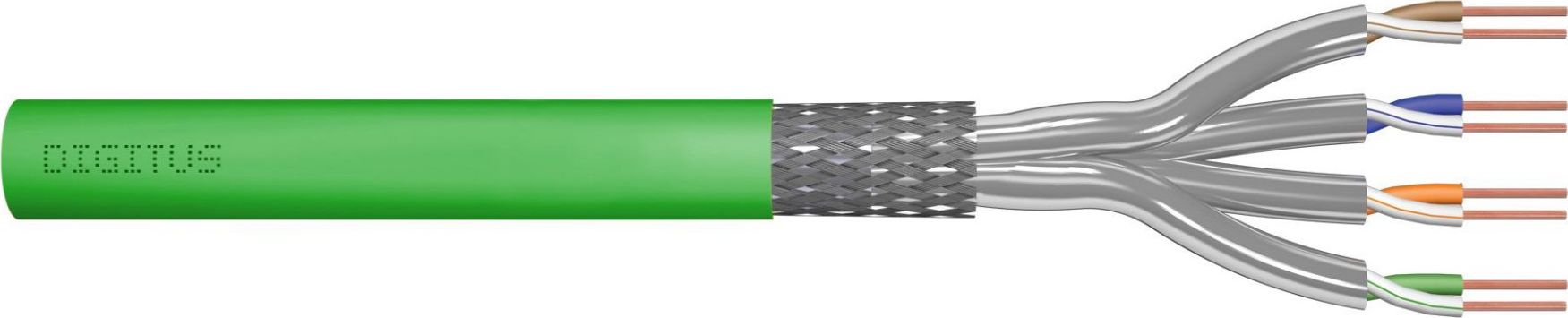 Kabllo rrjeti Digitus Cat 8.2 S/FTP, 50m, LSOH, e gjelbër