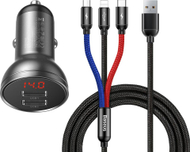 Karikues për veturë Baseus Three Primary Colors 2x USB-A 4.8 A