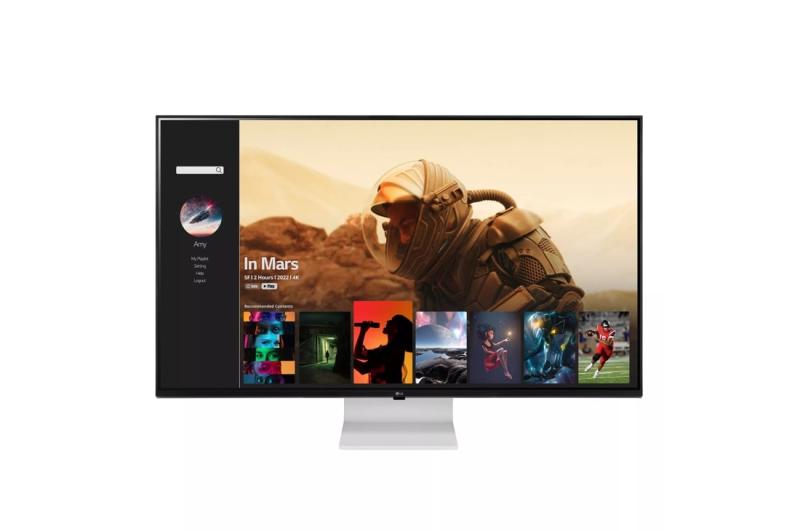 Monitor Smart LG 43SQ700S W, 43", 4K, i bardhë