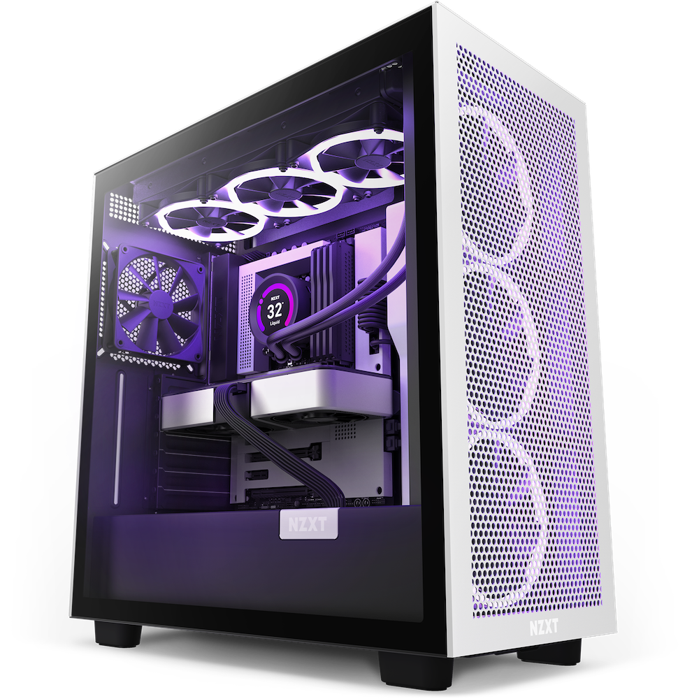 Kasë NZXT H7 Flow - E bardhë/E zezë