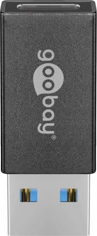 USB адаптер од USB A во USB C, USB 3.0, црн