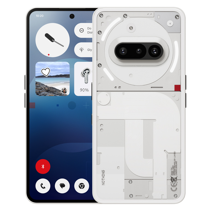 Celular Nothing Phone(3a), 6.77", 8GB/128GB, i bardhë