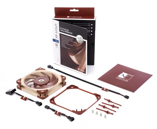 Ftohës Noctua NF A12x25 ULN, 12 cm, i kuq / bezhë