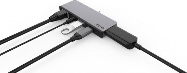 Docking stacion LMP USB-C Tablet Dock, HDMI 4K, Gigabit Ethernet, i hirtë