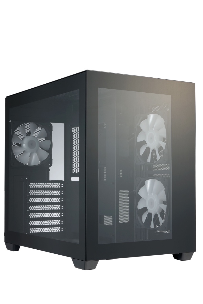 Kutia kompjuterike FSP Fortron CMT380, MIDI ATX, për desktop, e zezë
