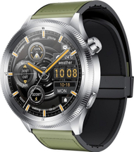 Ora inteligjente KUMI WATCH Gear GT3, 1.43" AMOLED, Bluetooth Calling, argjend
