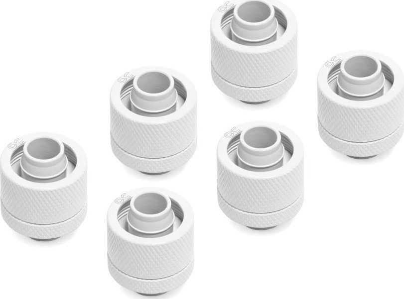 Set lidhësash kompresimi Alphacool Eiszapfen, 16/10mm, G1/4, të bardha