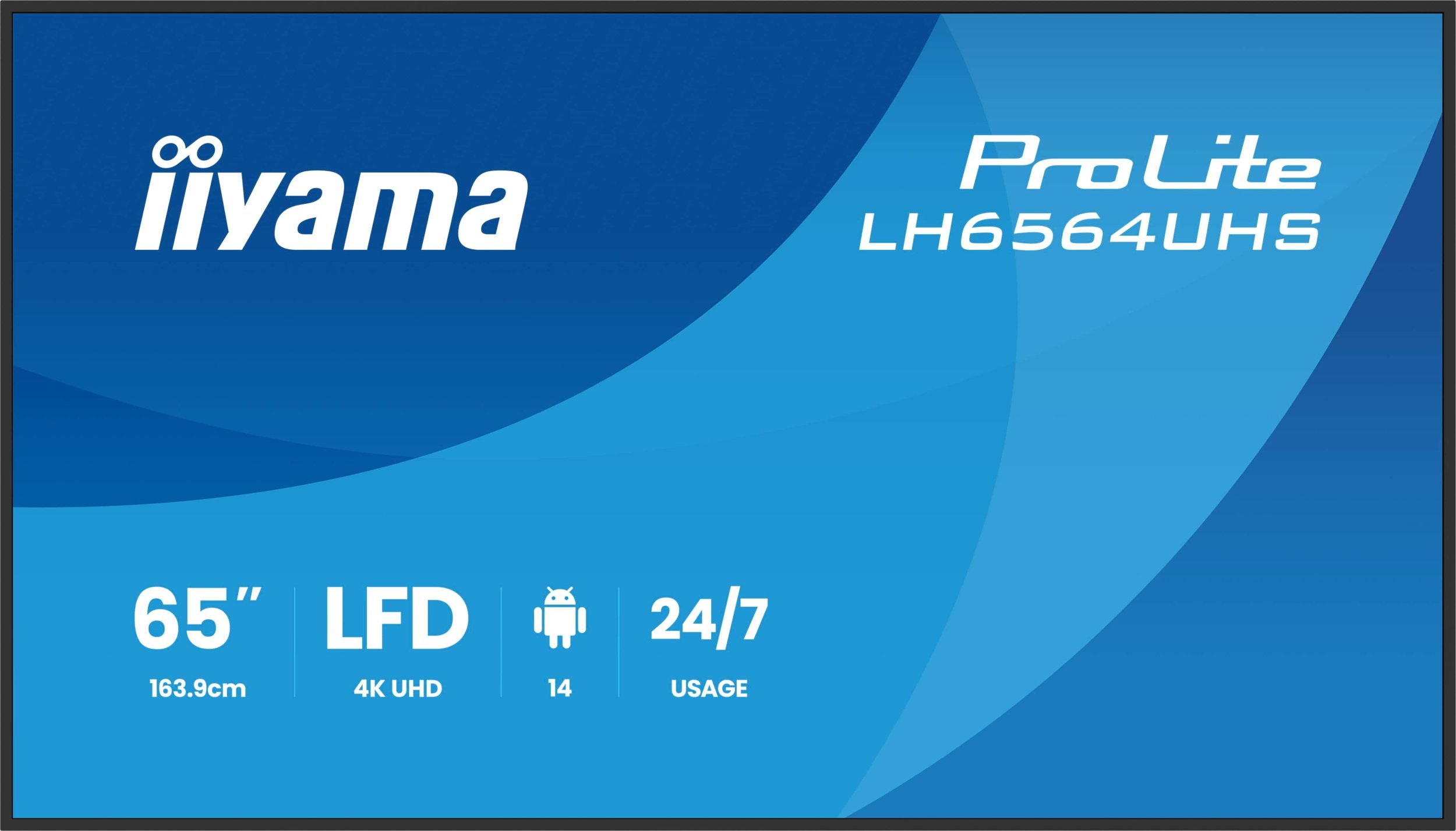Ekran digital signage Iiyama LH6564UHS-B1AG, 65", 4K Ultra HD, i zi