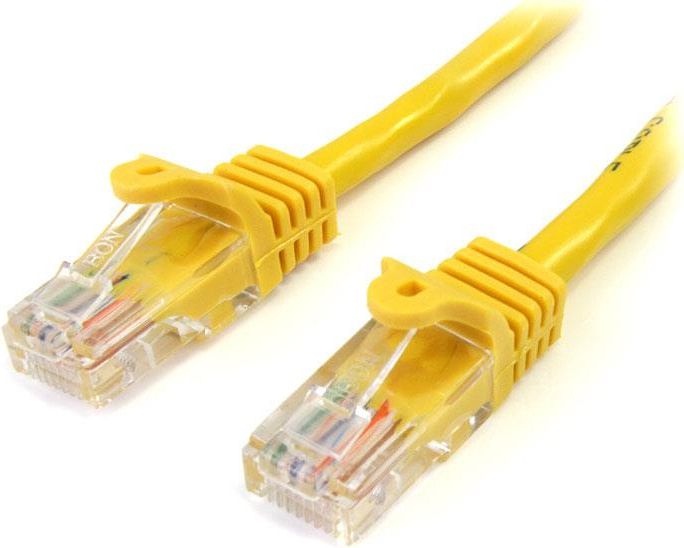 Kabllo rrjeti StarTech, 2 x RJ45, 1 m, e verdhë