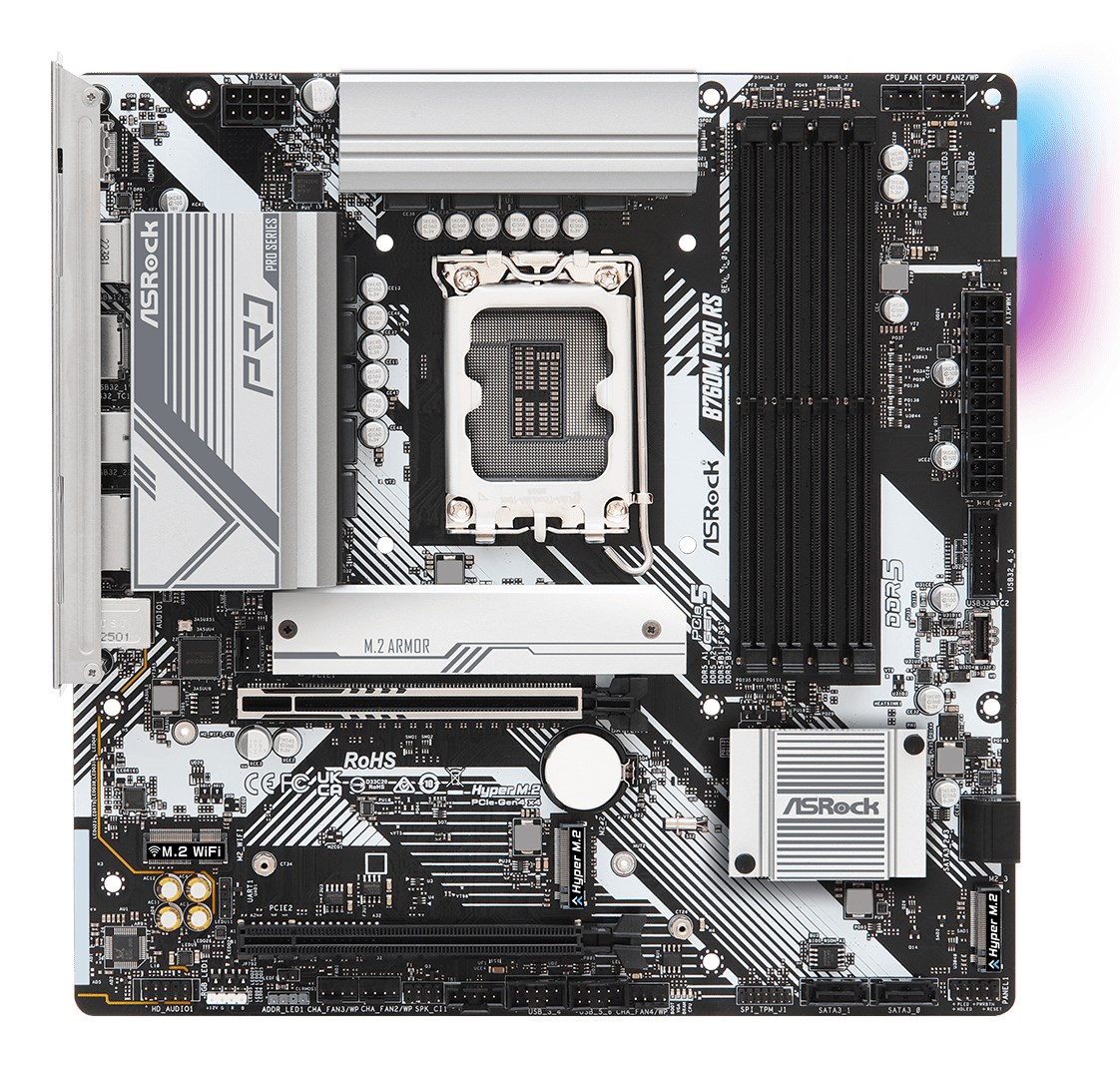 Motherboard ASRock B760M PRO RS, LGA1700, DDR5, mATX