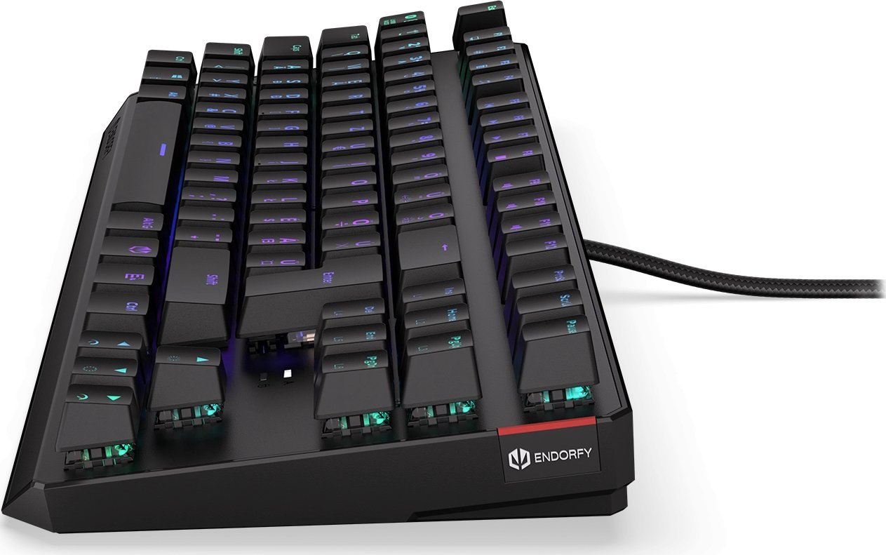 Tastierë mekanike Endorfy Thock TKL HU, Kailh Red, RGB, e kuqe