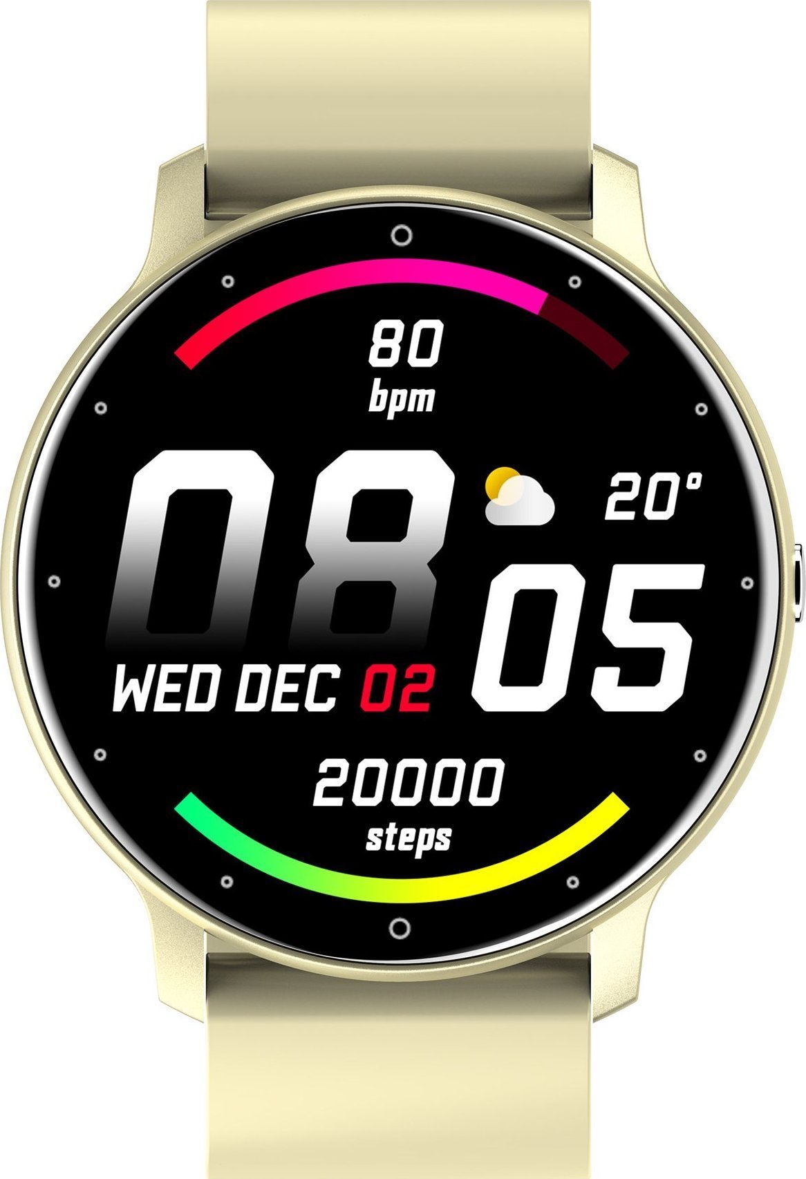 Ora inteligjente Gravity GT1-6, ekran 1.28" RETINA HD, IP67, e verdhë