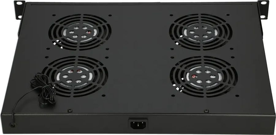 Panel ventilimi për kabinet Rack ExtraLink EX.14718, 19", me 4 ventilatorë, gri