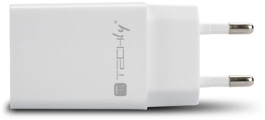 Karikues muri Techly USB A, 5V 2.4A 12W, i bardhë