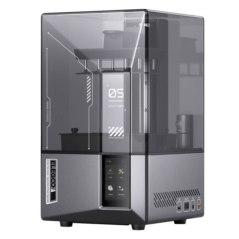 Printer 3D rezine Elegoo Mars 5 Ultra, LCD 9K, WiFi USB, gri
