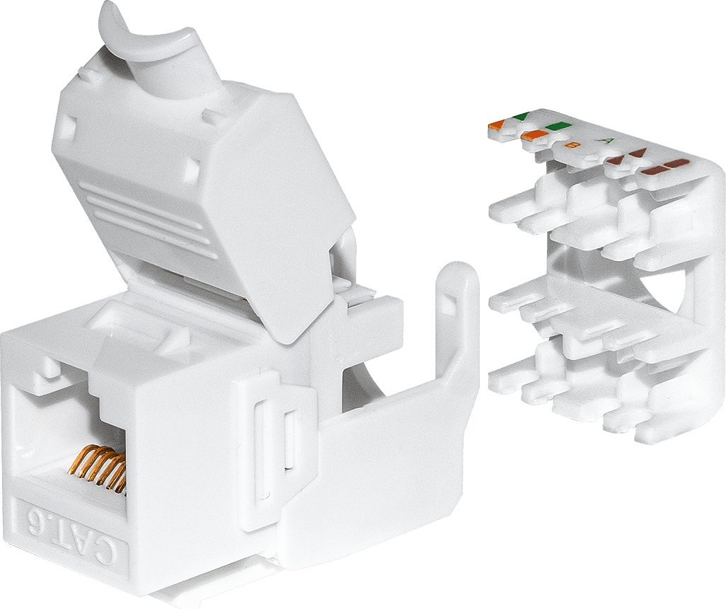 Modul Keystone NetRack RJ45 Cat 5e UTP, tool less, i bardhe | Gjirafa50