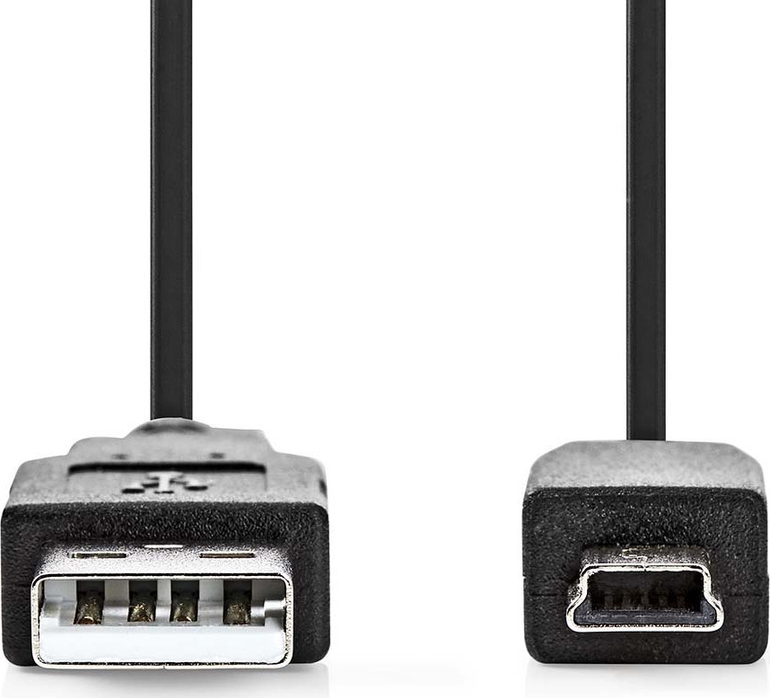 Kabllo USB Nedis CCGL60300BK30, USB A në Mini USB B, 2.0, 3m, e zezë