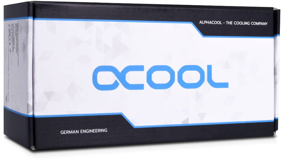 Rezervuar uji për PC Alphacool Eisbecher Aurora D5, 250mm, xham dhe acetal, me pompë VPP Apex D5