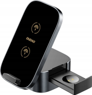 Karikues wireless Dudao A11Pro+ 3in1, 15W, për telefon smartwatch kufje, i zi