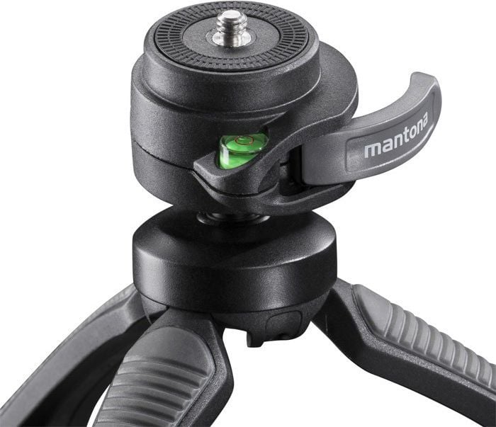 Tripod Mantona Kaleido Gaia 21406, stativ fotografik, i lehtë, i zi