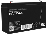 Bateri AGM VRLA AGM40, 6V, 15Ah, e zezë