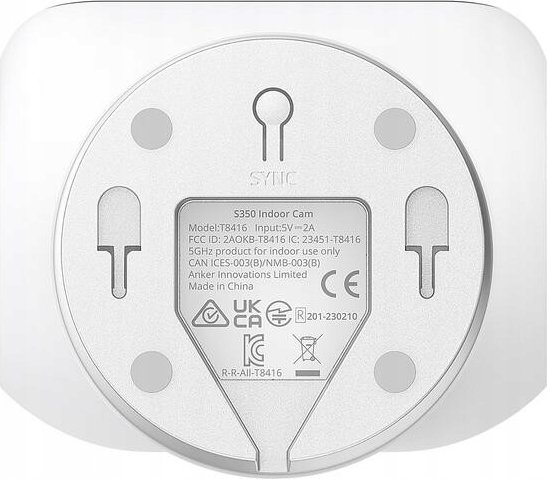 Kamerë sigurie Eufy Indoor Cam S350, 4K, PTZ, e bardhë