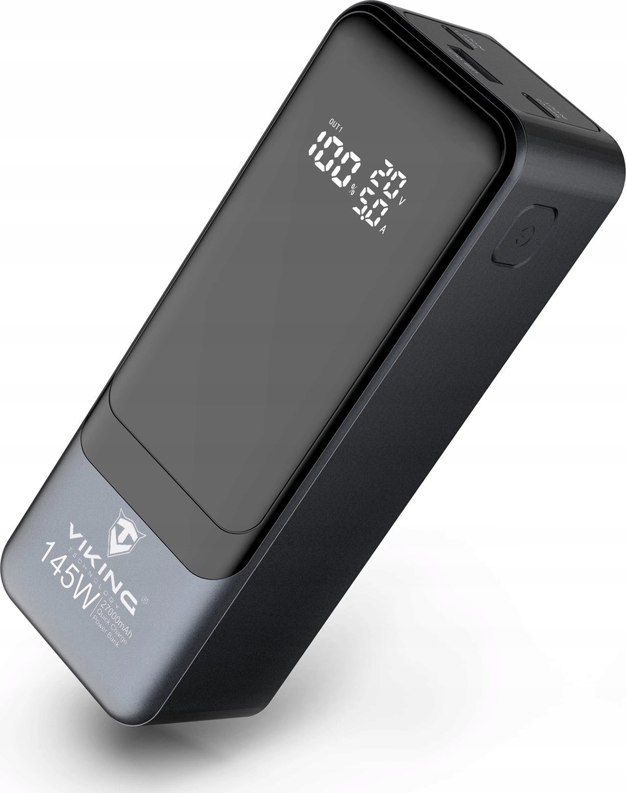Power bank Viking PN-964PD, 27000 mAh, 145W, e zezë