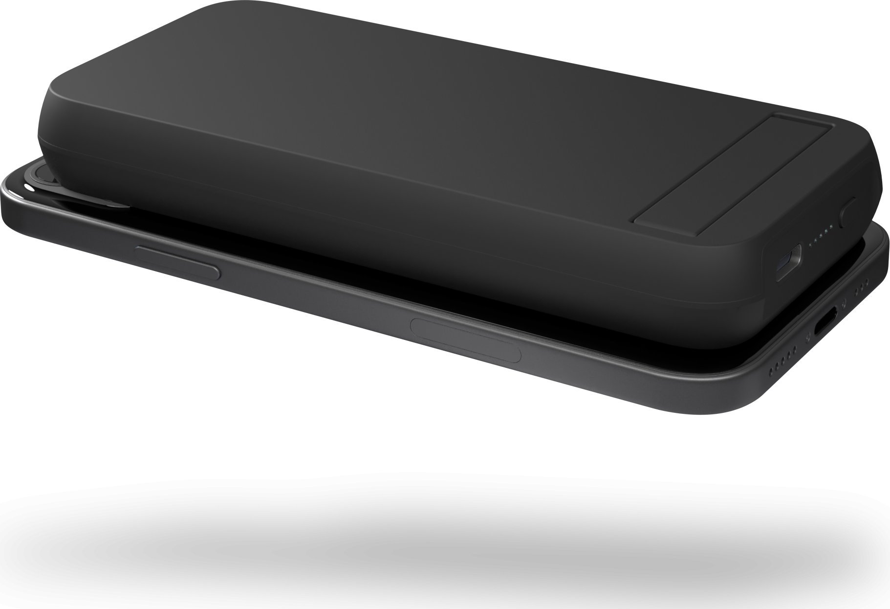 Powerbank ZENS Magnetic Single, 10000 mAh, me qëndrim, i zi