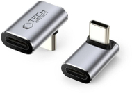 Adapter këndor USB C Tech-Protect UltraBoost AA02, USB4, 100W, gri