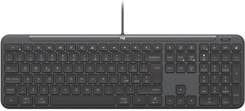 Tastierë Logitech Signature Slim Wired K620, USB C, për biznes, grafit