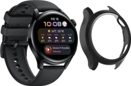 Mburojë Strado 2 në 1 për Huawei Watch GT 2 Pro, me xham mbrojtës, e zezë