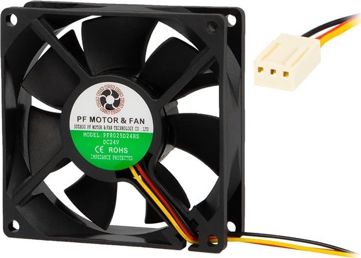 Ventilator Blow 85-812, 80x80x25mm, 24V DC, 3 tela