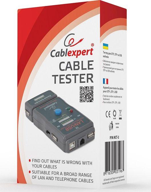 Testues kabllosh Gembird UTP/STP/USB NCT-2, RJ45/USB, 9V, i zi