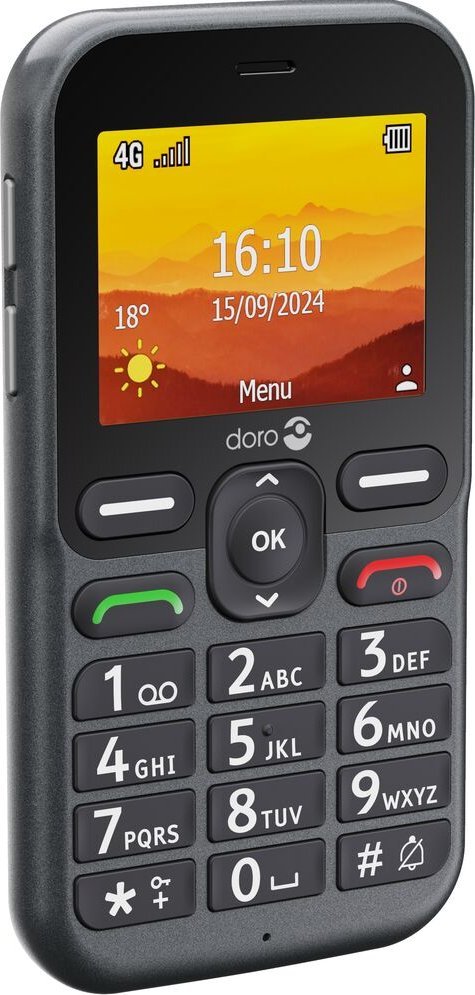 Telefoni Doro Handy Leva L10, me butona fizikë, i zi