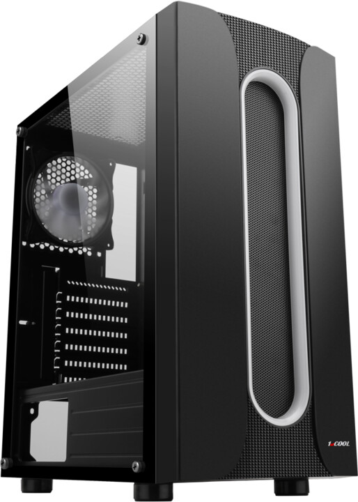 [OUTLET] Kasë kompjuteri 1stCool Sauron, ARGB, USB 3.0, e zezë