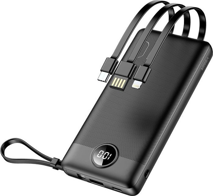 Karikues portativ Veger C10, 10000mAh, disa porta USB USB C Lightning, i zi