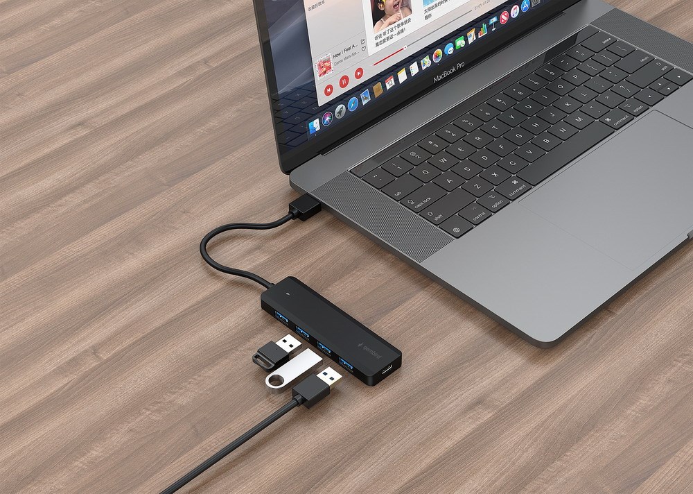 USB Hub Gembird UHB-U3P4P-02, 4 porta, USB 3.2, i zi
