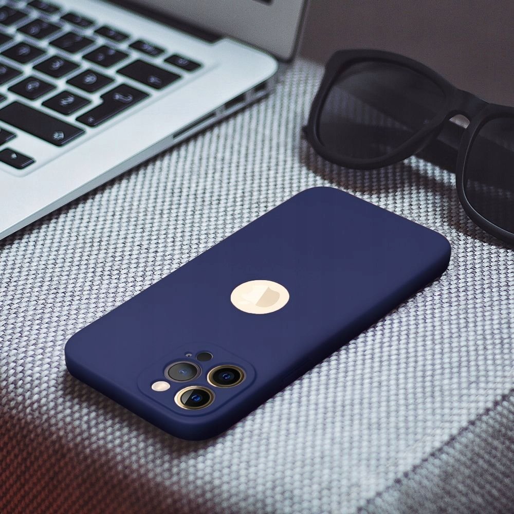 Këllëf telefoni Forcell Soft për iPhone 16 Pro Max, silikon, navy