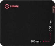 Mousepad Prestigio Main 323, 360x300x3mm, kontroll i lartë, i zi