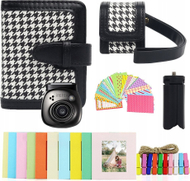 Set aksesorësh LoveInstant 5 në 1 për Fuji Instax Pal, këllëf mbrojtës, tripod i vogël, i zi