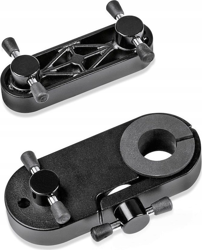 Tripod Manfrotto VR Aluminium, alumin, lartësi e rregullueshme, i zi