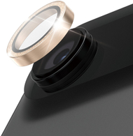 Mbrojtës kamere PanzerGlass Hoops për iPhone Air, set unazash xhami, me shkëlqim, ngjyrë ari