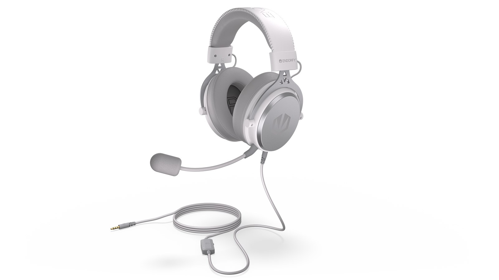 Kufje Endorfy VIRO Plus USB Onyx të bardha, 2.9 m, me kabllo, të bardha